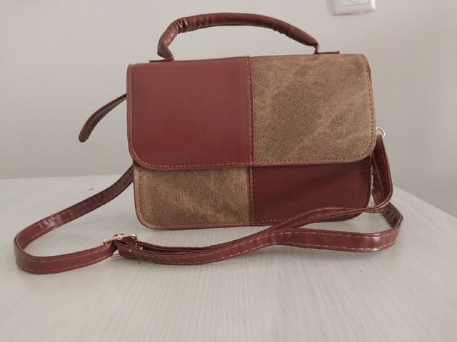 Новая сумка коричневая 19×6×13