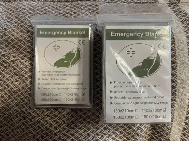 Термоодеяла туристические 140x210