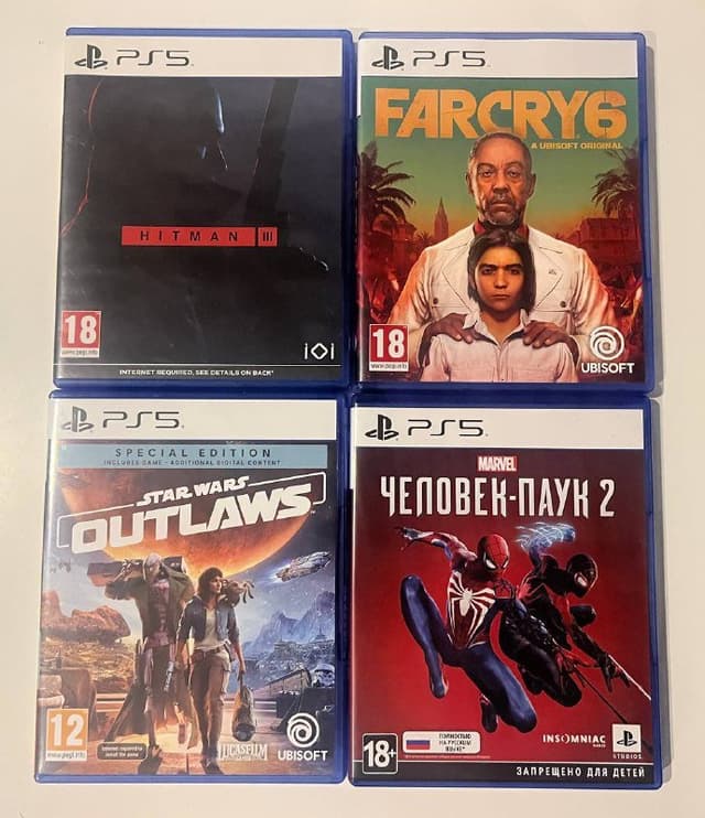 Игры для PlayStation 5: Hitman 3, FarCry 6, Star Wars Outlaws