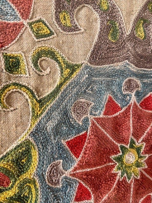 Узбекские сюзане, ручная вышивка, две декоративные работы 4