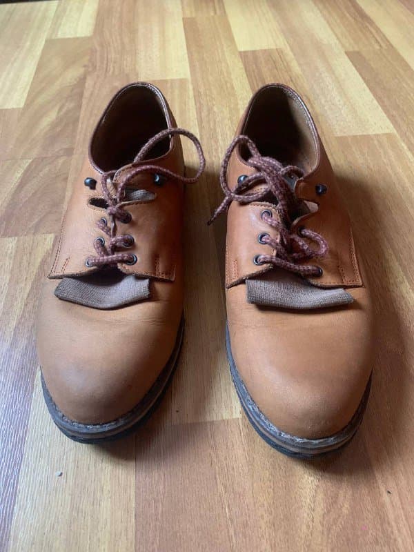 Кожаные туфли мужские прошитые 38-39