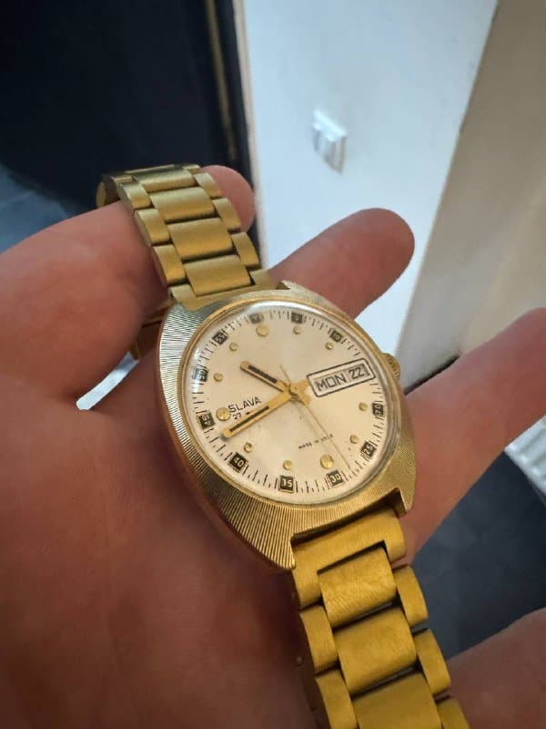 Часы винтаж Slava 2427 с автоподзаводом СССР 1