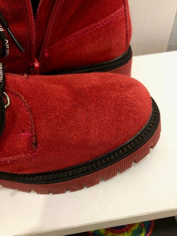 Красные ботинки, резиновые сапожки, меховые ботиночки 4