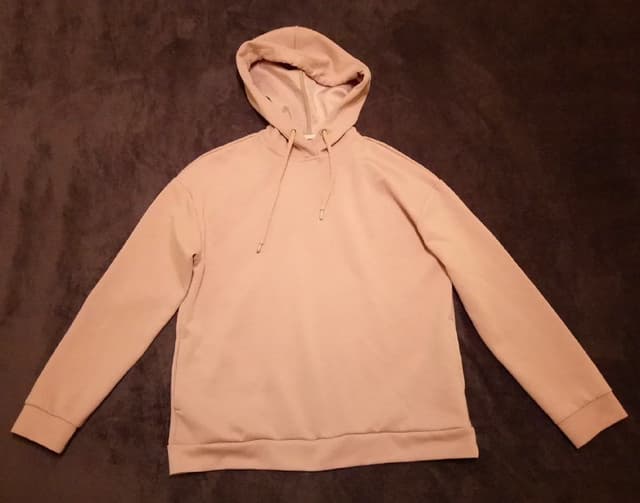 Бежевая кофта толстовка свитер Stradivarius размер S оверсайз