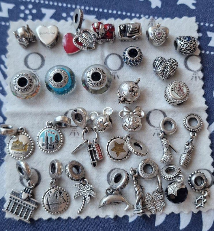 Набор Pandora браслеты, шармы, кольцо 2