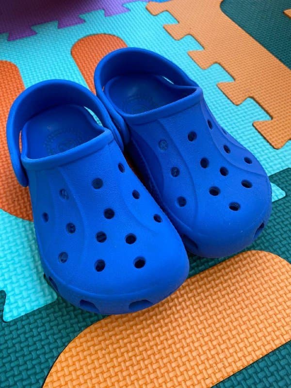 Детские кроксы Crocs C8-C9 синие 1