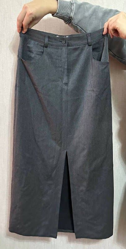 Юбка-карандаш, джинсовая юбка, прозрачная юбка, свитер Lacoste, свитер Tom Tailor 1