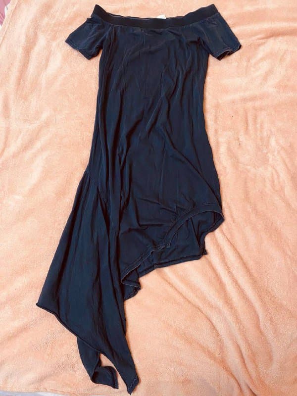 Дизайнерское платье Cheap Monday черное хлопок S M XS 1