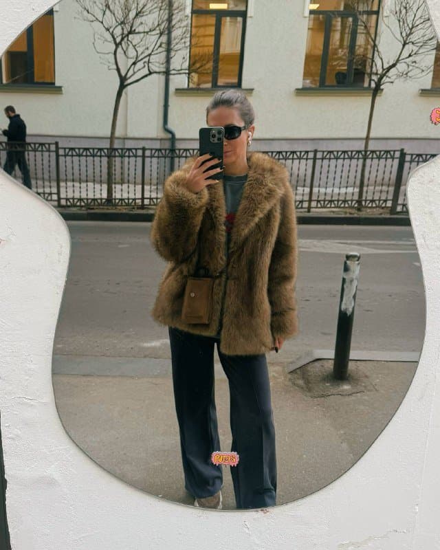 Шуба MANGO размер XS