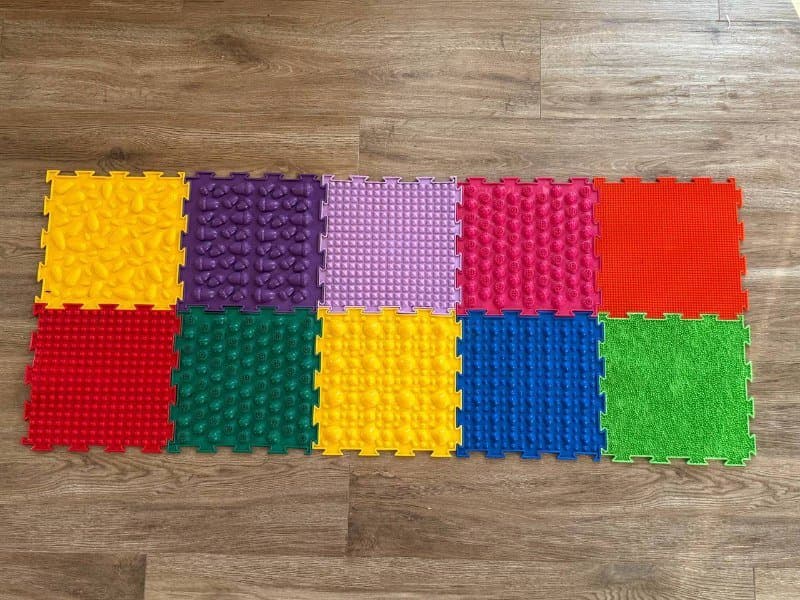 Ортоковрик с блоками для массажа стоп 1