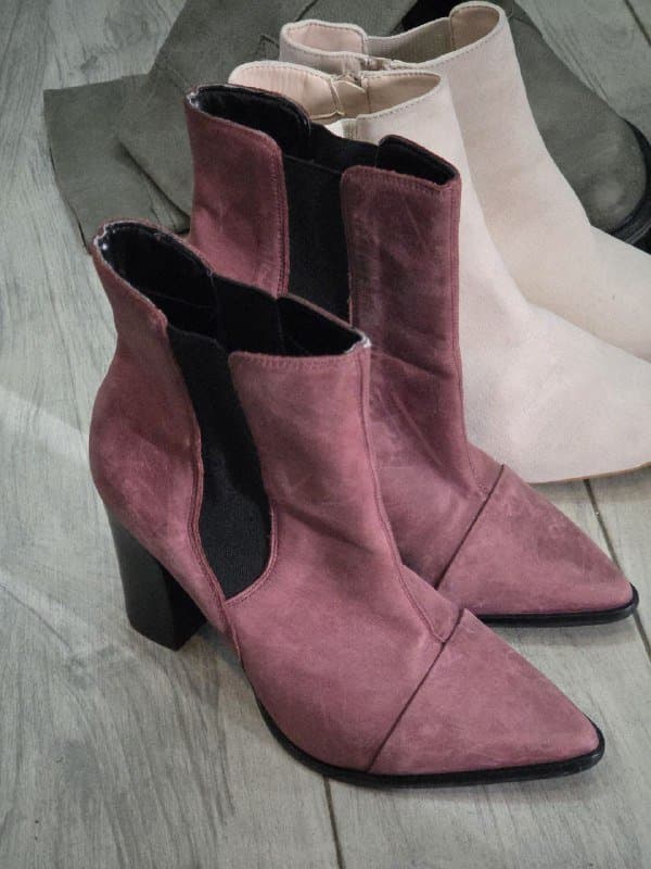 Бордовые женские ботильоны 37 размер