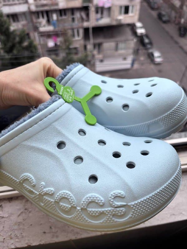 Crocs Baya lined clog на флисе размер m10,w12 2