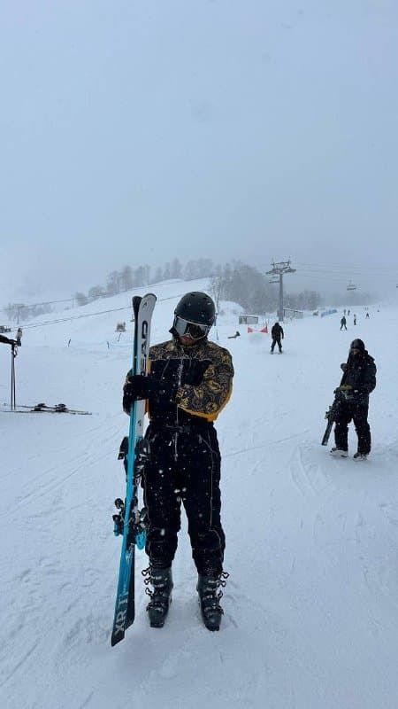 Мужской винтажный горнолыжный костюм, Женский винтажный горнолыжный костюм 1