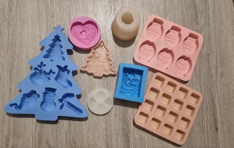 Поталь, пигменты, красители, формы для мыла и свечей наборы 3