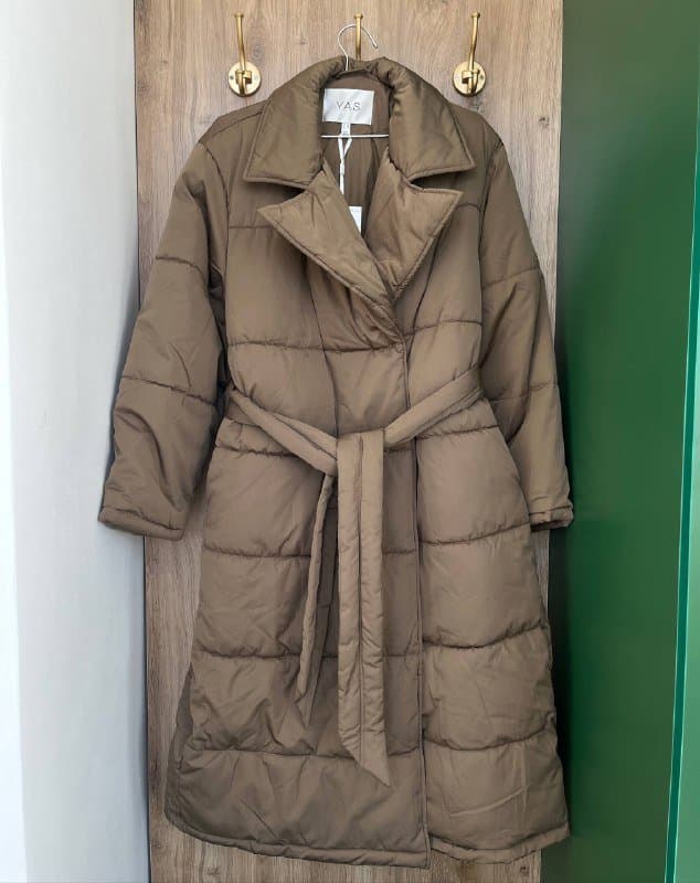 Пуховик Y.A.S длинный с поясом размер L XL новый 3