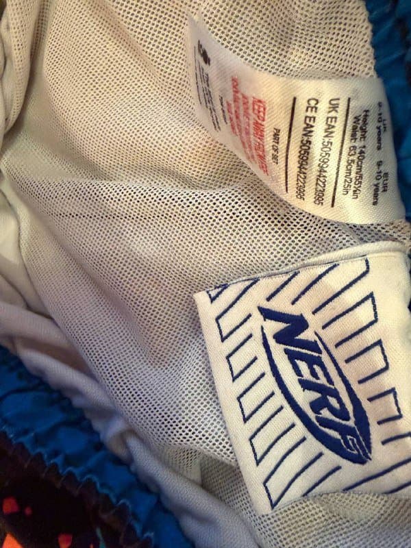 Купальные шорты nerf на 8-9 лет 2