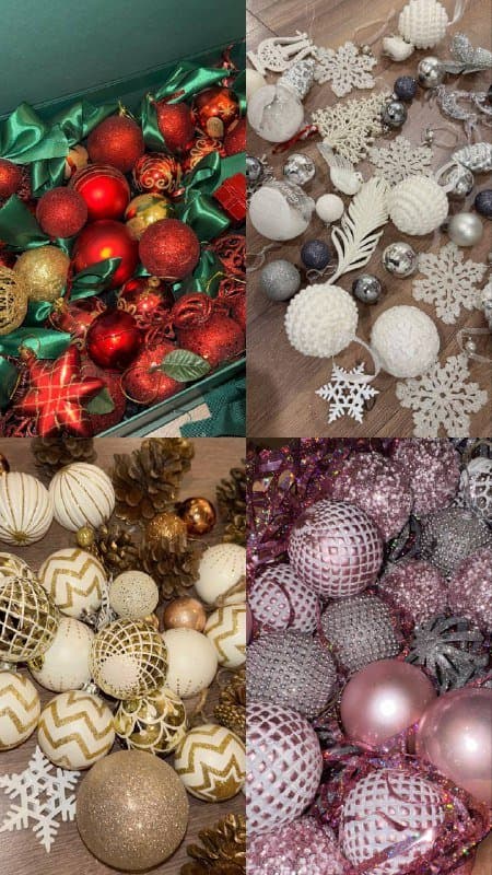 Новогодний декор и украшения, игрушки, гирлянды, венки, елка