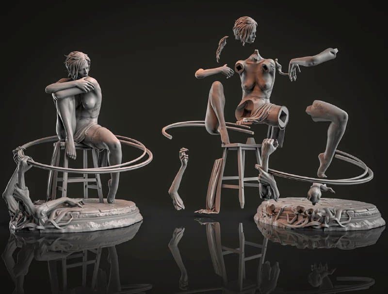 Статуэтка Numinous из фотополимера для покраски 1