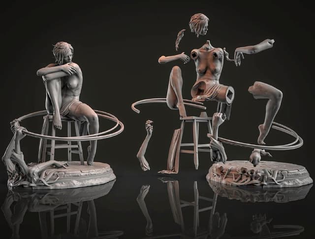 Статуэтка Numinous из фотополимера для покраски