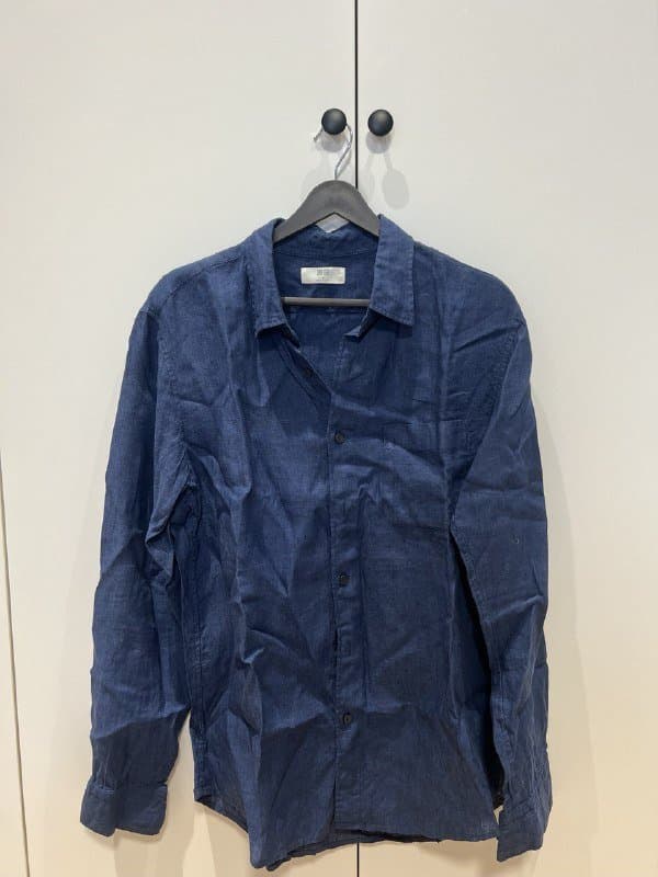 Льняная рубашка Uniqlo размер M