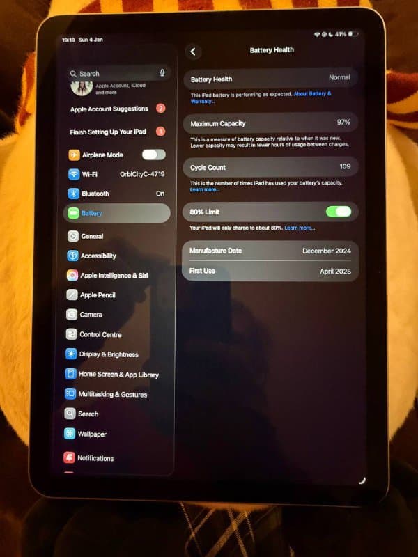 ipad air 11" 128gb 2024 M2, apple pencil pro 3