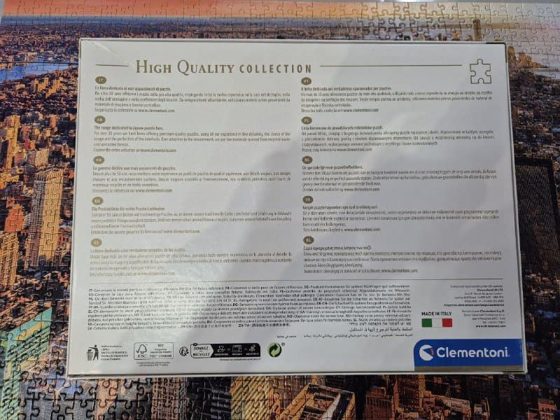 Пазл Clementoni 1000 элементов New York City 6