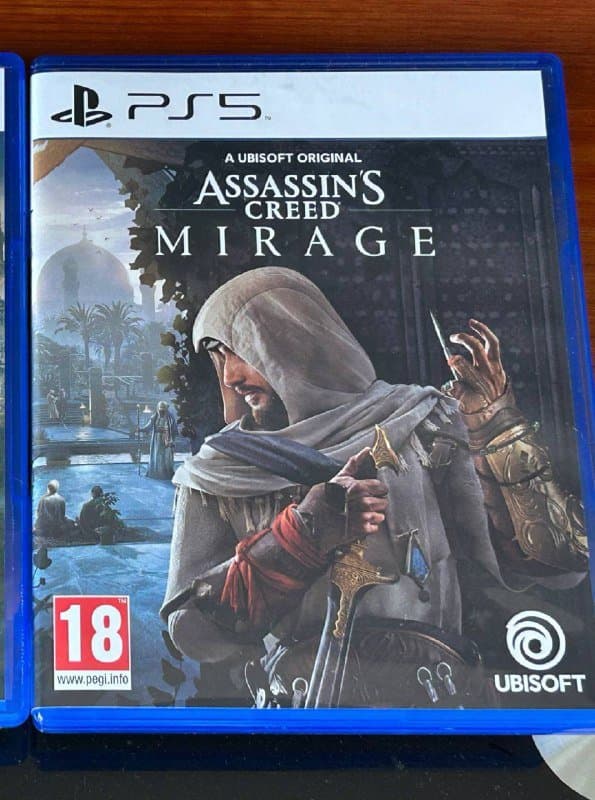 Диски PS5 Assassin's Creed Mirage, геймпад DualSense 5