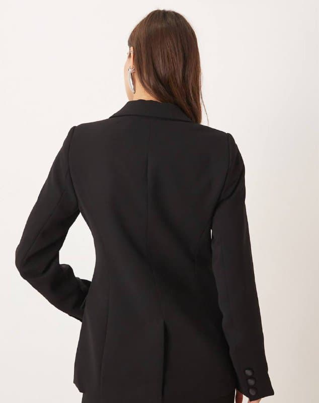 Черный костюм с брюками, размер 34 2