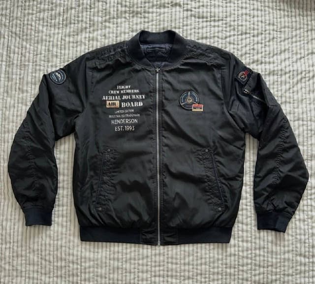 Двусторонняя мужская куртка бомбер Henderson размер 56 XXL
