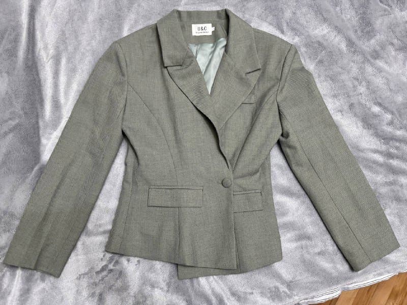 Corteiz fur jacket, grey blazer, Zara button up, Miss Me jeans 3